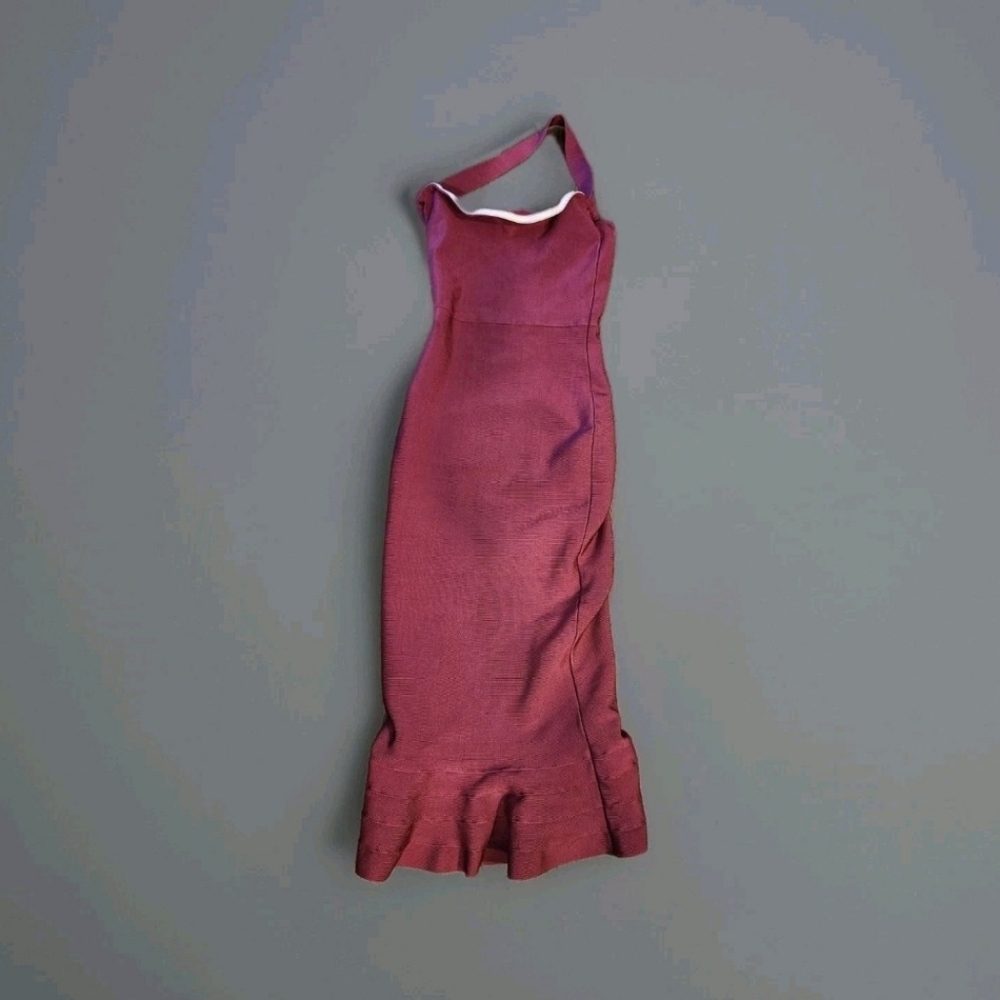 Elegant Burgandy Sleeveless Dress Size 2